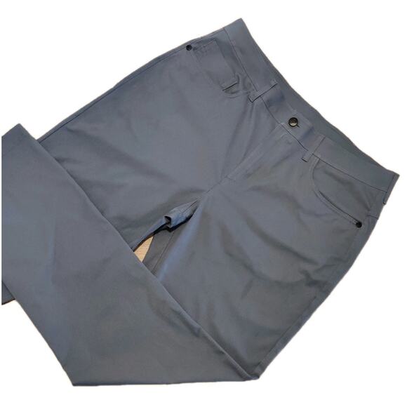 Public Rec Mens Workday Dealmaker 5-Pocket Pants Size 34 x 32 Blue Gray *Read